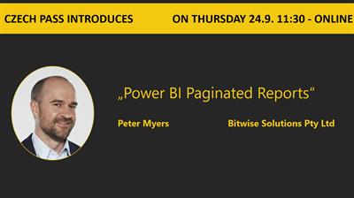 Power BI Paginated Reports with Peter Myers