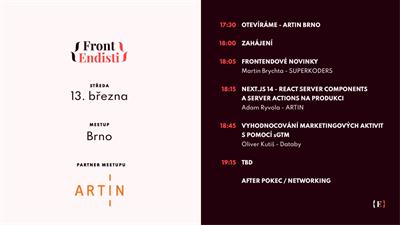 Brno: Meetup ARTIN | Frontendisti.cz