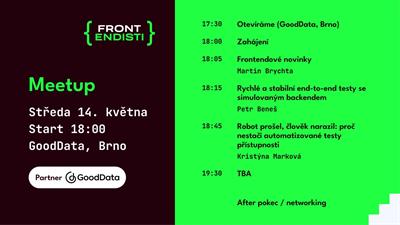 Brno: Květnový meetup  | Frontendisti.cz