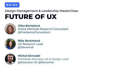 #7 Design Management & Leadership MasterClass: Future of UX (Online)
