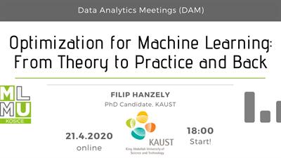 Optimization for ML: From Theory to Practice and Back – Filip Hanzely [online]